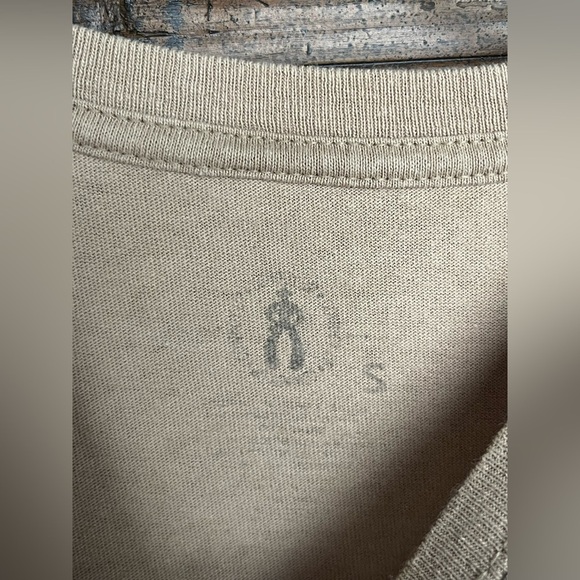 Cowboy Up Men Shirt Small Gray Logo Rodeo Short Sleeve Tee - Picture 3 of 5